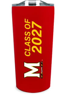 Maryland Terrapins 18oz Class of 2027 Soft Touch Stainless Steel Tumbler - Red