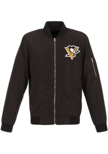 Mens Pittsburgh Penguins Logo Heavyweight Jacket - Black