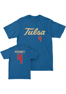 DJ McKinney Tulsa Golden Hurricane Youth Blue NIL Sideline Player Tee