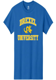 Summit Sportswear Drexel Dragons Blue No 1 Primary Short Sleeve T Shirt