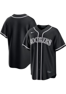 Colorado Rockies Mens Nike Replica Carbon Fashion Jersey - Black