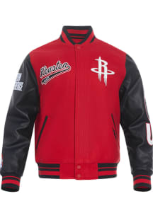 Mens Houston Rockets Pro Standard Mens Script Tail Wool Heavyweight Jacket - Red