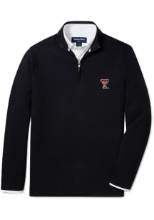 Mizzen+Main Texas Tech Red Raiders Mens Black KPI Long Sleeve Qtr Zip Pullover