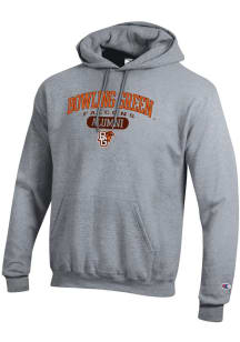 Champion Bowling Green Falcons Mens Grey Pill Box Alumni Powerblend Long Sleeve Hoodie