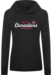 Levelwear Montreal Canadiens Womens Black Slender Monument Pullover