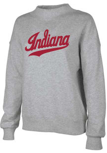 Indiana Hoosiers Womens Grey Willow Crew Sweatshirt