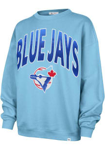 47 Toronto Blue Jays Womens Light Blue Extra Innings Crew Sweatshirt