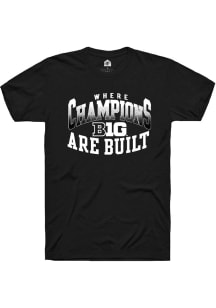 Rally Big Ten Black Champs Arch Short Sleeve T Shirt
