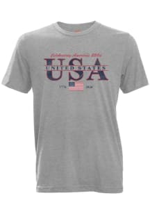 Americana Grey USA 250th Short Sleeve Fashion T Shirt