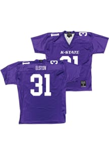 Monterrio Elston   K-State Wildcats Purple NIL Purple Football Jersey