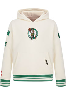 Pro Standard Boston Celtics Youth White Retro Classics Long Sleeve Hoodie