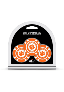 Clemson Tigers 3 Pack Poker Chip Golf Ball Marker