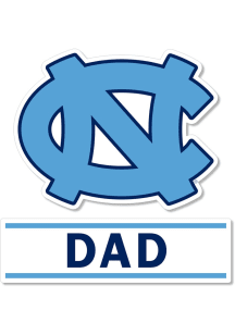 North Carolina Tar Heels 3 Inch Dad Auto Decal - Light Blue