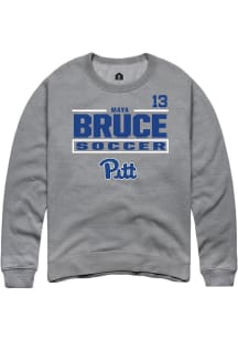 Maya Bruce Pitt Panthers Mens Graphite NIL Stacked Box Player Crew