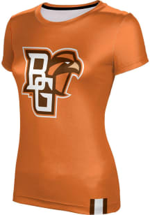 ProSphere Bowling Green Falcons Womens Orange Solid Short Sleeve T-Shirt