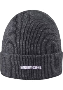 LogoFit Northwestern Wildcats Dark Grey North Pole Mens Knit Hat