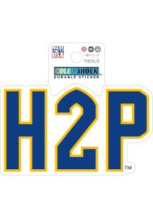Pitt Panthers Script Durable Stickers - Blue