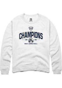 Summit Sportswear Akron Zips Mens White MAC 2026 Men's Basketball Champions Long Sleeve Crew Sweat..