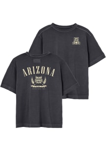 League Arizona Wildcats Navy Blue Block Logo Laurels Ember Boxy Short Sleeve Fashion T Shirt