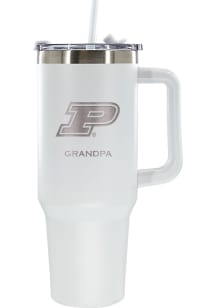 The Memory Company Purdue Boilermakers Grandpa 40oz Stainless Steel Tumbler - White