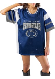 Penn State Nittany Lions Womens Gameday Couture Amped Up Fashion Football Jersey - Black