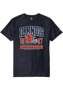 Illinois Fighting Illini Navy Blue Football All American Football No Boundaries Short Sleeve T Shi..