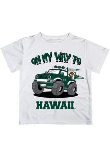 Vive La Fete Hawaii Warriors Toddler White On My Way Short Sleeve T-Shirt