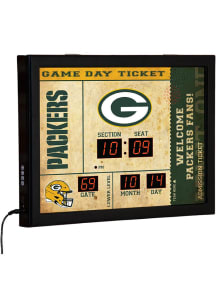 Green Bay Packers Scoreboard Wall Clock