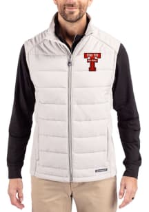 Cutter and Buck Texas Tech Red Raiders Mens Ash Evoke Sleeveless Jacket