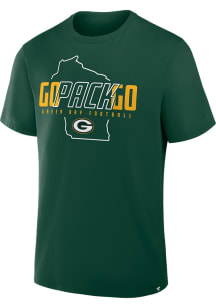 Green Bay Packers Green Local Short Sleeve T Shirt