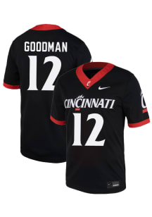 Brooks Goodman  Nike Cincinnati Bearcats Black NIL Name And Number Football Jersey