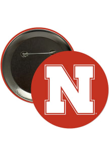 Nebraska Cornhuskers 3" Main Mark Button - Red
