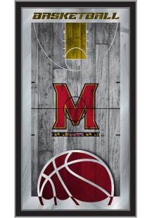Maryland Terrapins Basketball Hanging Back Bar Mirror