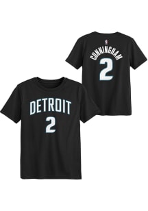 Cade Cunningham  Detroit Pistons Boys Black City Edition NN Short Sleeve T-Shirt