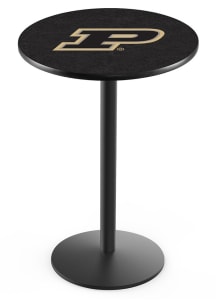 Purdue Boilermakers Black Round Base Pub Table