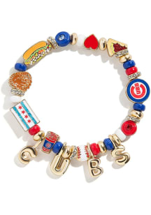 BaubleBar Chicago Cubs Charm Bead Womens Bracelet