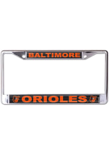 Baltimore Orioles Metallic Inlaid License Plate Frame - Orange