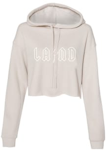 Emily Roggenburk Cleveland Womens Tan LAND Hooded Sweatshirt