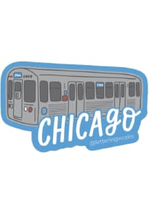 Chicago CTA Train Stickers - Blue