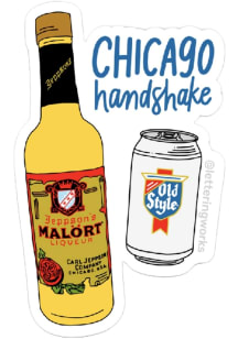 Chicago Handshake Stickers - Yellow