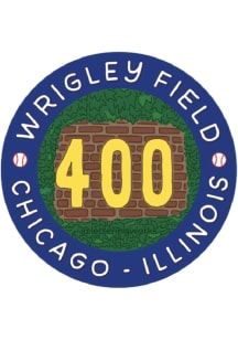 Wrigleyville Field 400 Circle Stickers - Blue