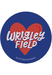 Wrigleyville Field Heart Stickers - Red
