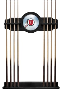 Utah Utes Solid Wood Cue Rack Pool Table