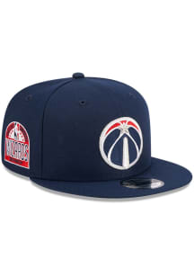 New Era Washington Wizards Navy Blue Ball Logo Evergreen Side Patch 9FIFTY Mens Snapback Hat