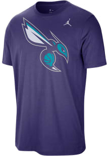 Nike Charlotte Hornets Purple Jordan Brand Statement Short Sleeve T Shirt