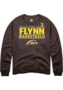 Olivia Flynn Western Michigan Broncos Mens Brown NIL Stacked Box Player Crew
