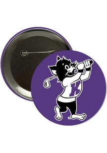 K-State Wildcats 3" Golf Varsity Willie Button - Purple