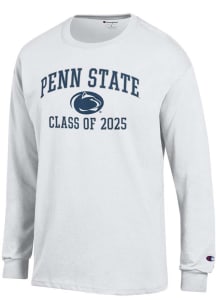 Champion Penn State Nittany Lions White Class of 2025 Text Jersey Long Sleeve T Shirt