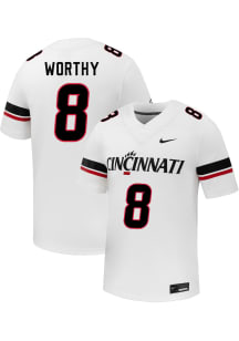 Kenny Worthy  Nike Cincinnati Bearcats White NIL Name And Number Football Jersey