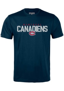 Levelwear Montreal Canadiens Navy Blue Richmond Carve Short Sleeve T Shirt